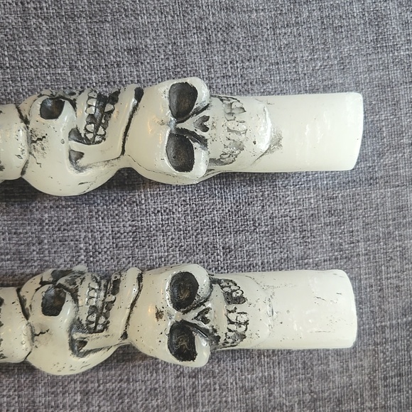 Halloween Skull Taper Candles - Picture 3 of 5
